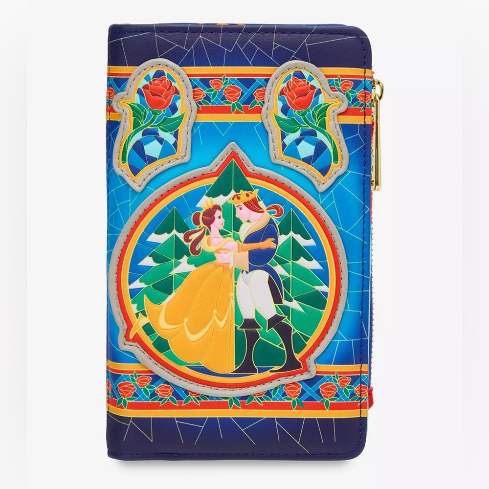 Disney Beauty and the Beast Stained Glass Wallet